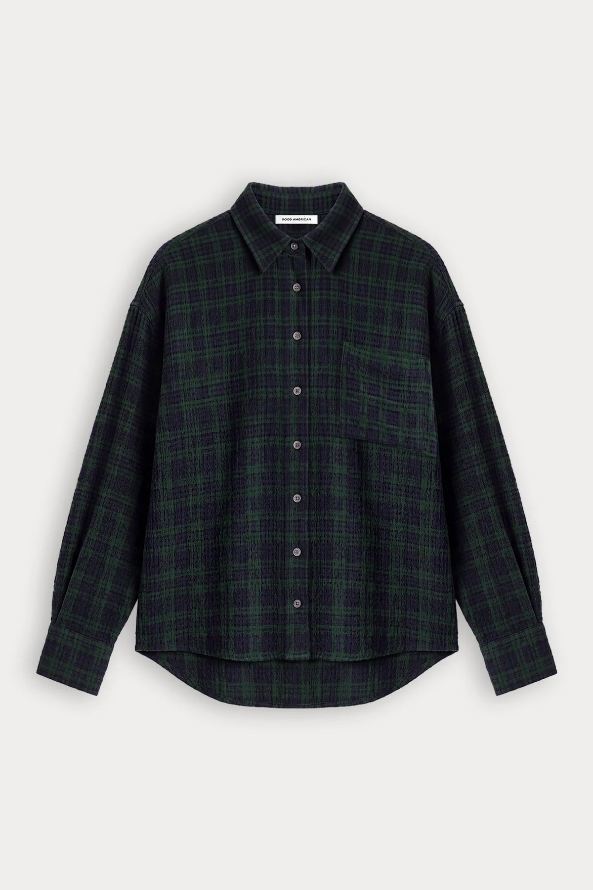 Good American The Crinkle Easy Shirt