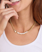 Melinda Maria Julian Loves Diamonds Necklace 6.8mm (18")