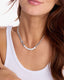 Melinda Maria Julian Loves Diamonds Silver Necklace 6.8mm (16")