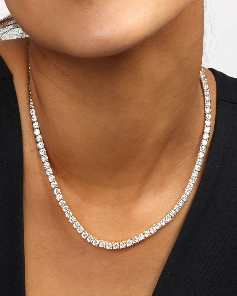 Melinda Maria Grand Heiress Tennis Necklace 4mm
