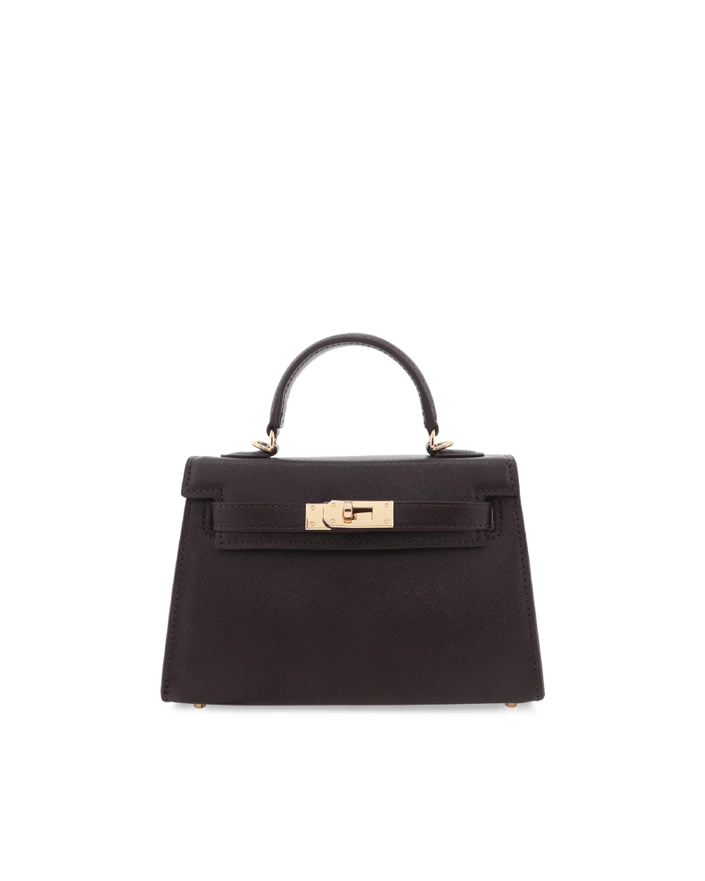 Billini Hariette Handle Bag (Dark Cacao Saffiano)