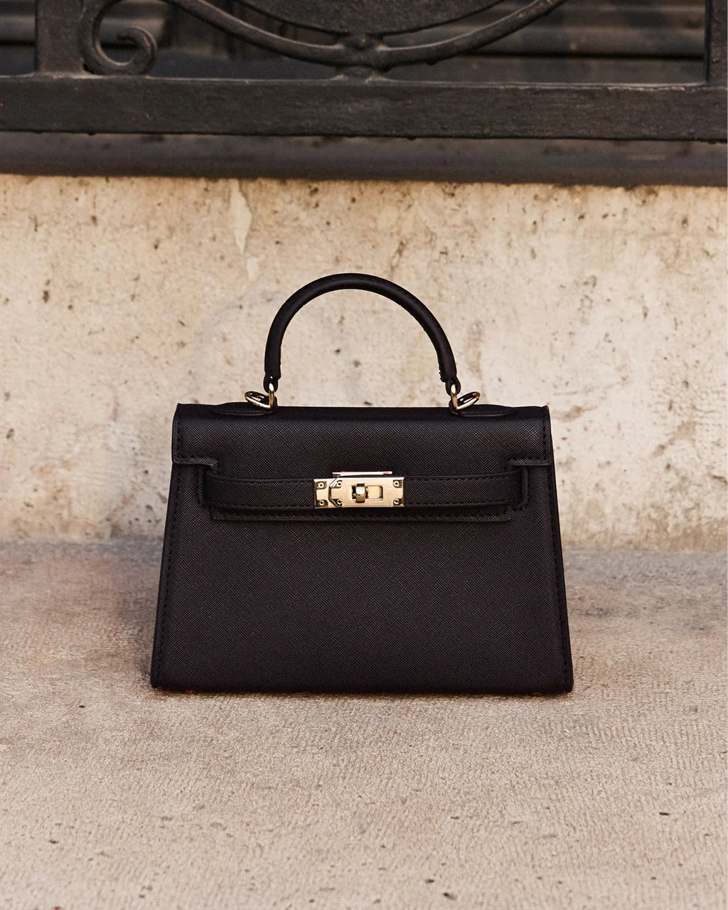Billini Hariette Handle Bag (Dark Cacao Saffiano)