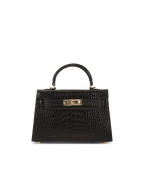 Billini Hariette Handle Bag (Dark Cacao Croc)