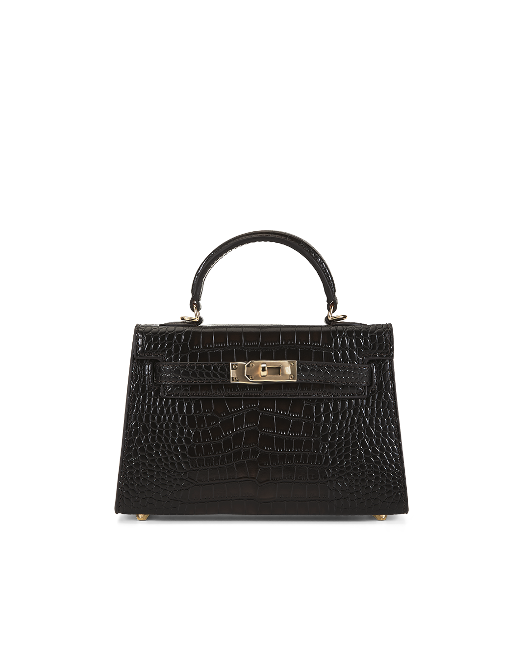 Billini Hariette Handle Bag (Dark Cacao Croc)