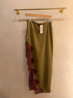 Olive You Satin Skirt