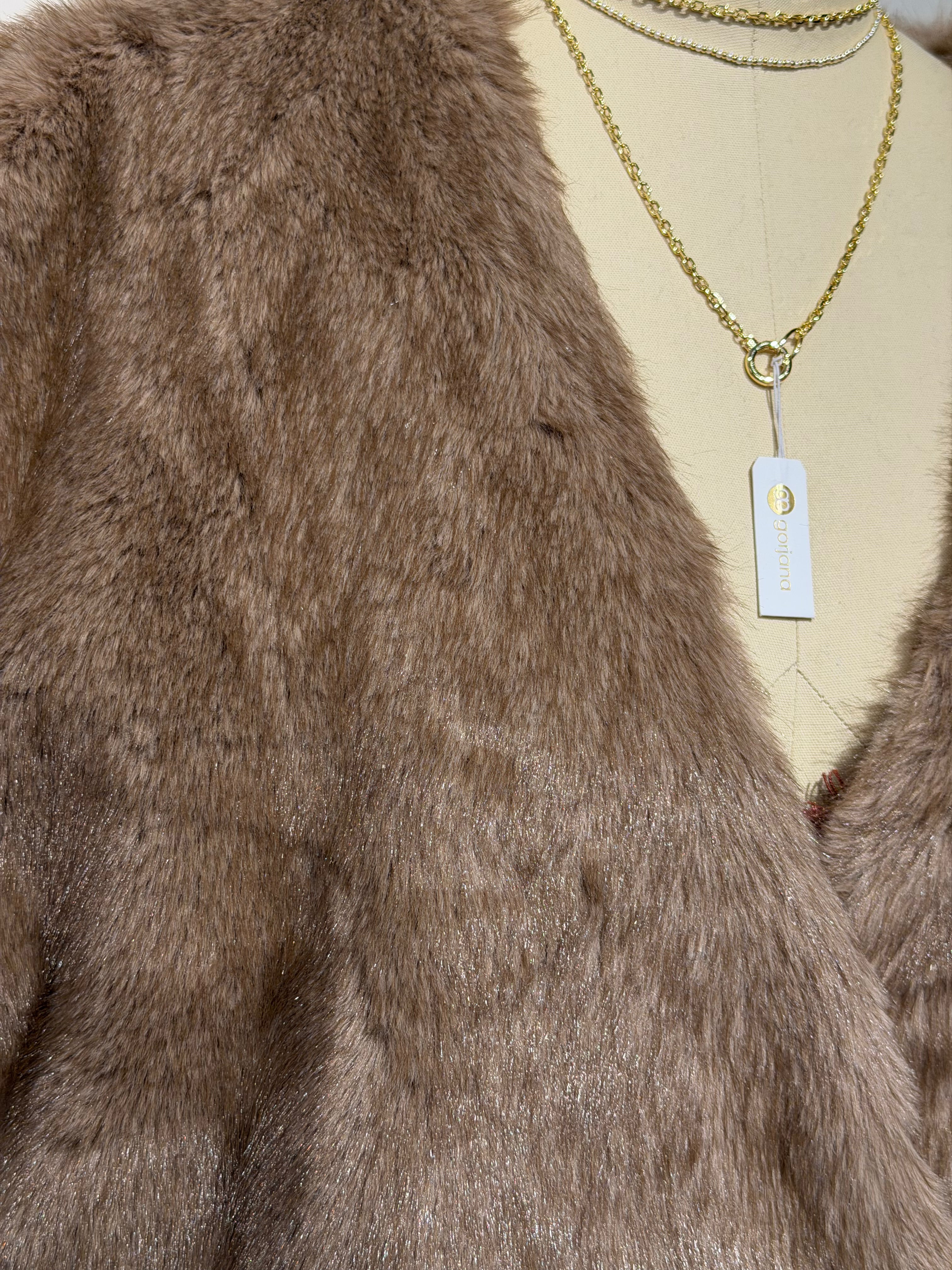 Faux Fur Throw Over Top