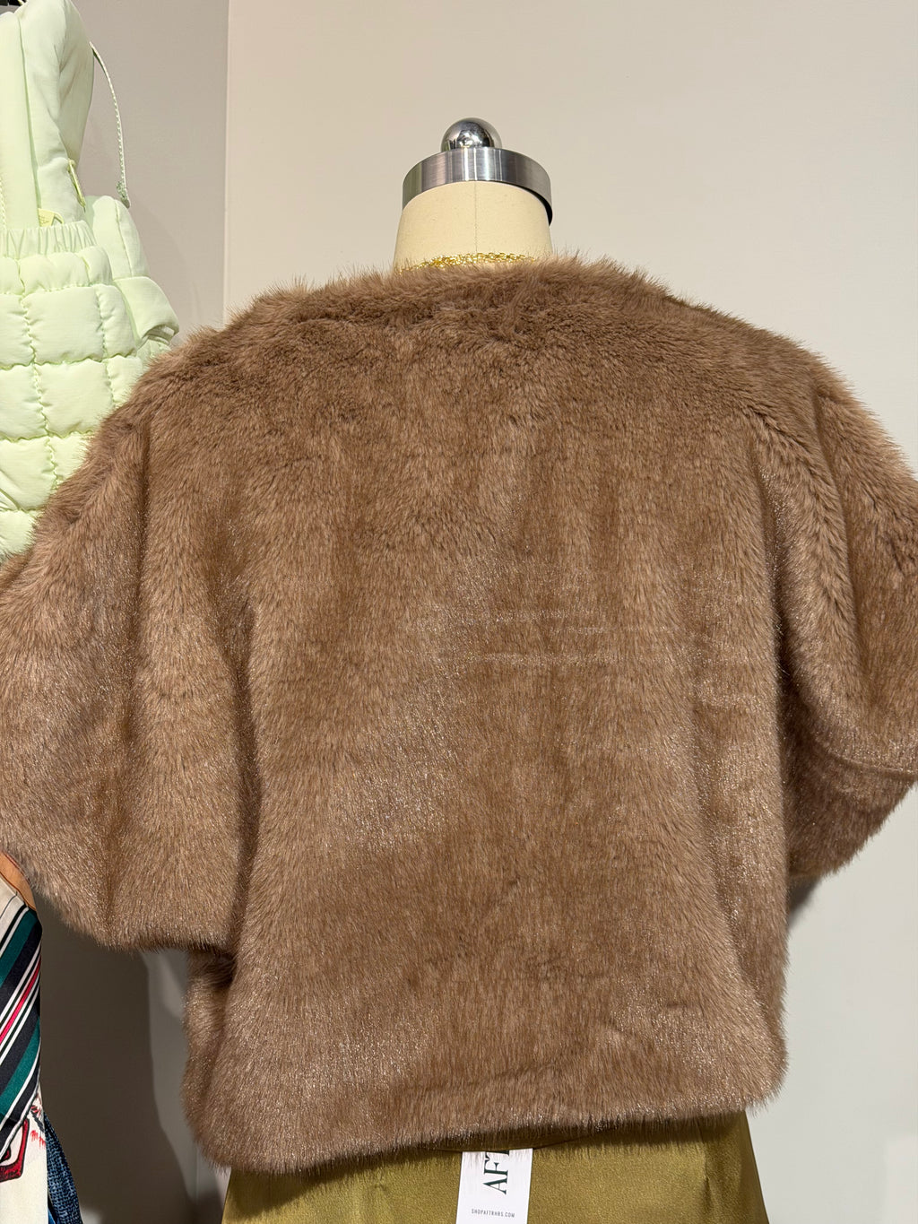 Faux Fur Throw Over Top