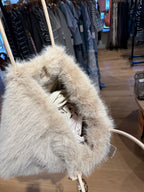 Dolce Vita Faux Fur Noor Tote (Ivory)