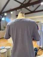 Blue Thin Stripe Baby Tee