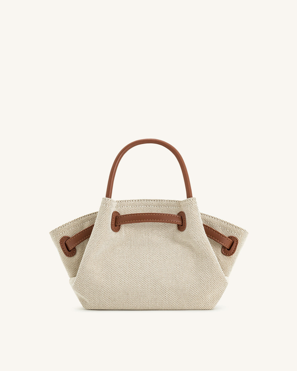 JW PEI Hana Mini Tote Bag - Brown Canvas