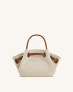 JW PEI Hana Mini Tote Bag - Brown Canvas