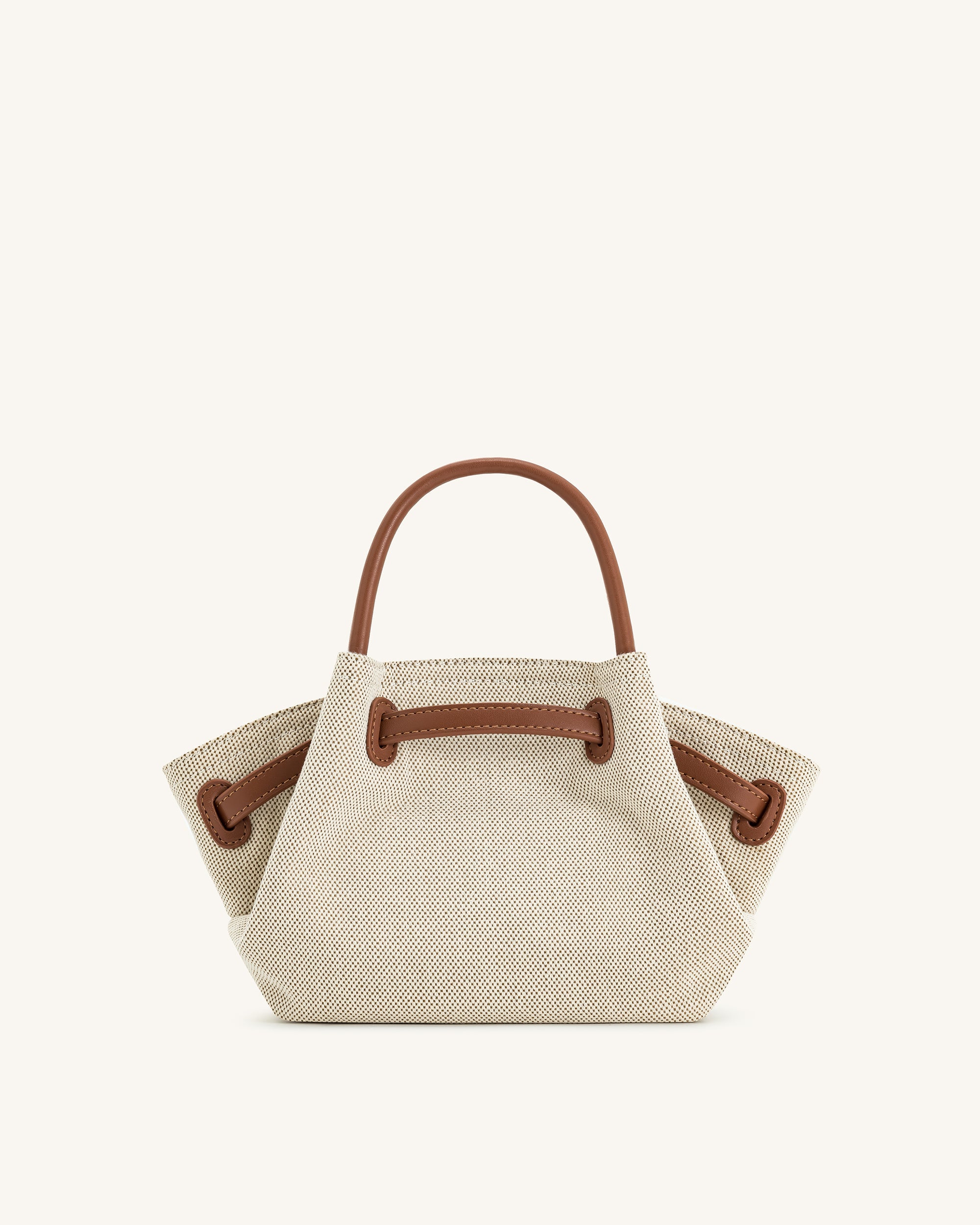 JW PEI Hana Mini Tote Bag - Brown Canvas