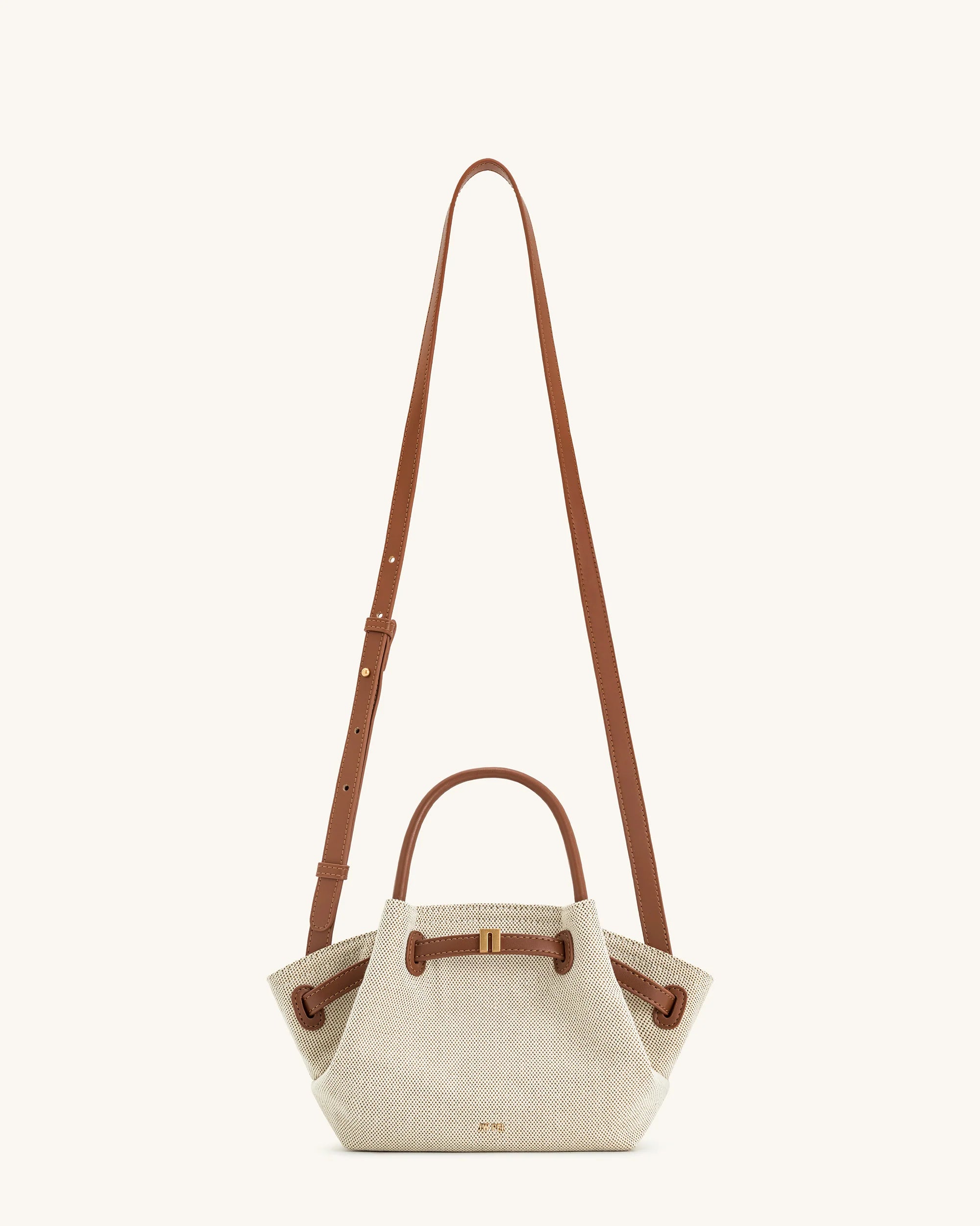 JW PEI Hana Mini Tote Bag - Brown Canvas