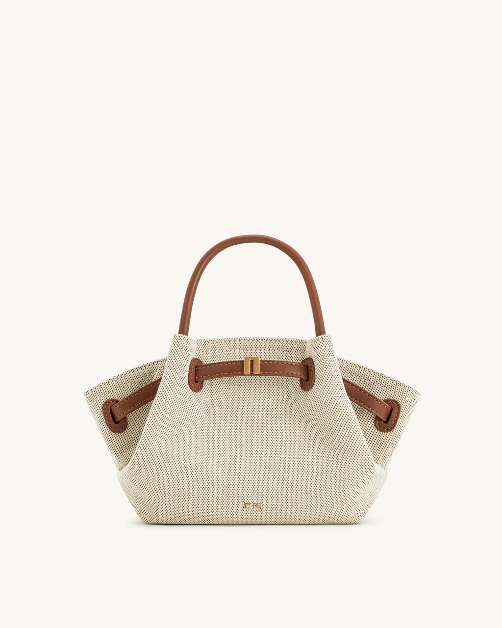 JW PEI Hana Mini Tote Bag - Brown Canvas