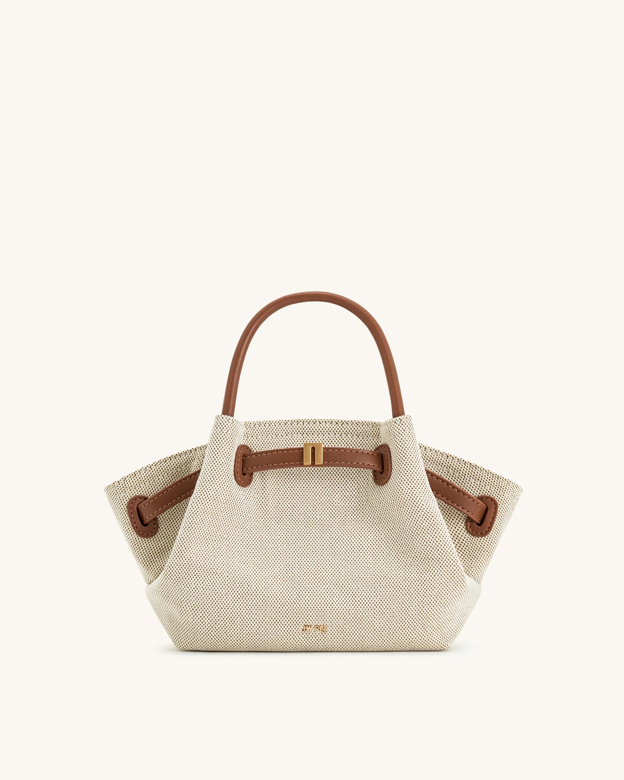 JW PEI Hana Mini Tote Bag - Brown Canvas