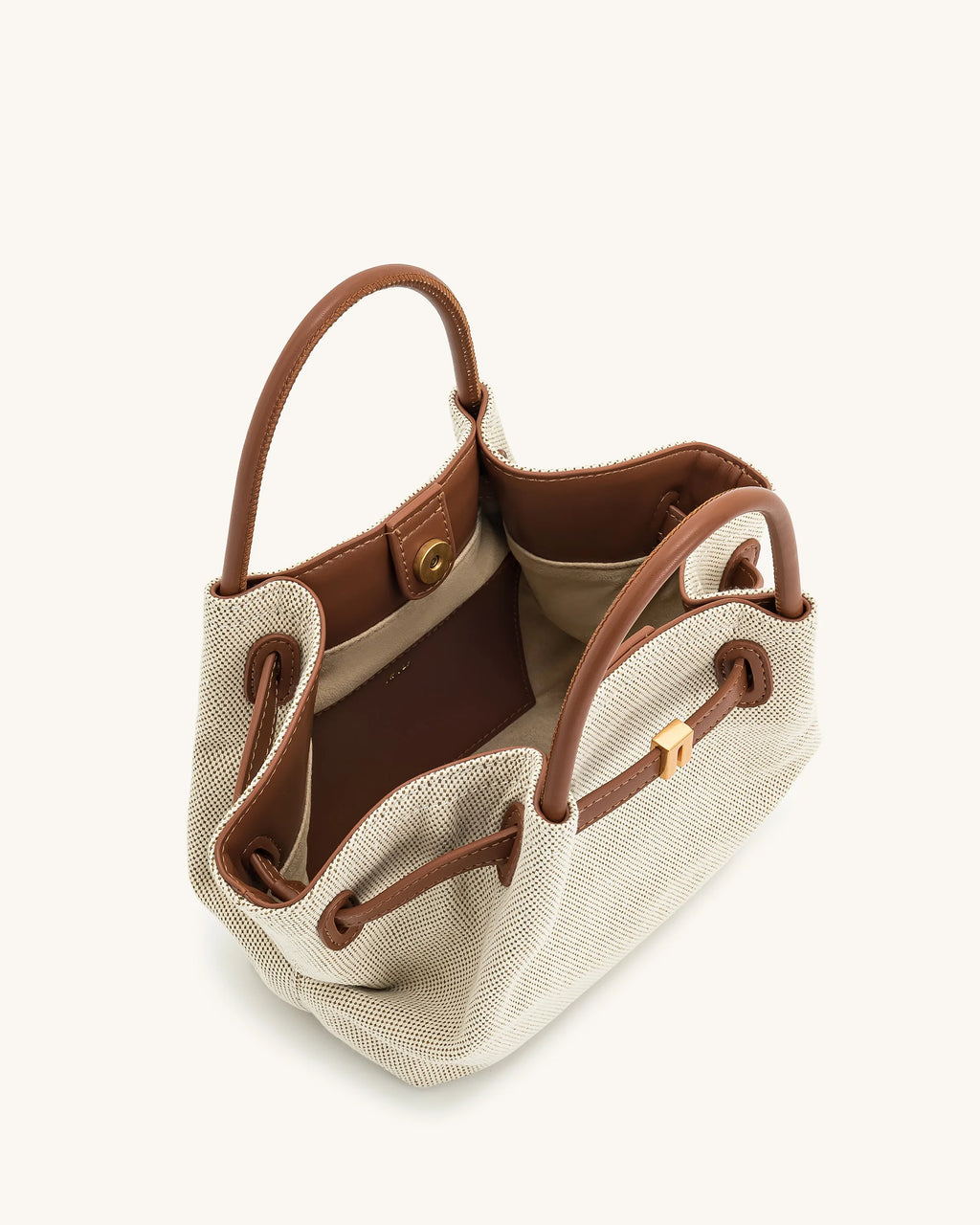JW PEI Hana Mini Tote Bag (Brown Canvas)
