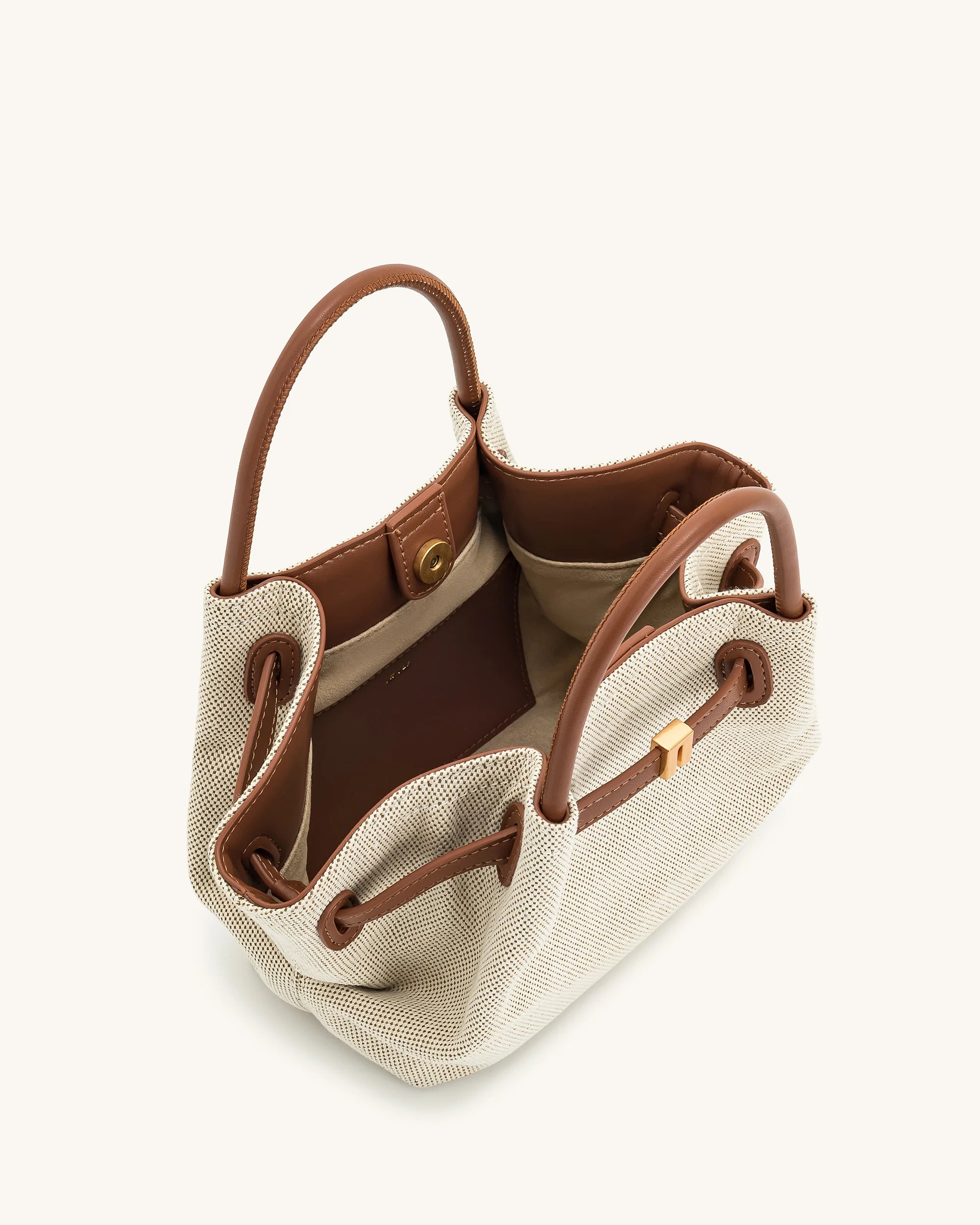 JW PEI Hana Mini Tote Bag (Brown Canvas)