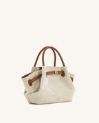 JW PEI Hana Mini Tote Bag - Brown Canvas