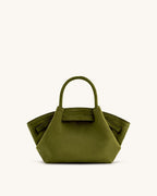 JW PEI Hana Mini Faux Suede Tote Bag (Dark Olive)