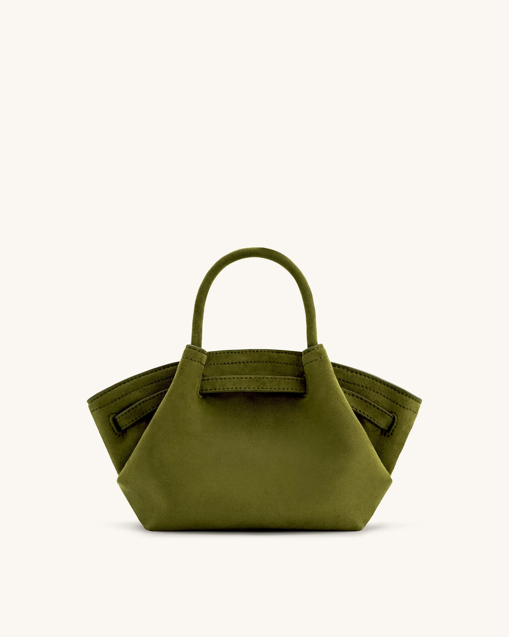 JW PEI Hana Mini Faux Suede Tote Bag - Dark Olive