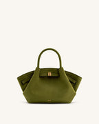 JW PEI Hana Mini Faux Suede Tote Bag - Dark Olive