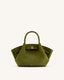 JW PEI Hana Mini Faux Suede Tote Bag - Dark Olive