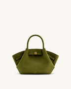JW PEI Hana Mini Faux Suede Tote Bag (Dark Olive)