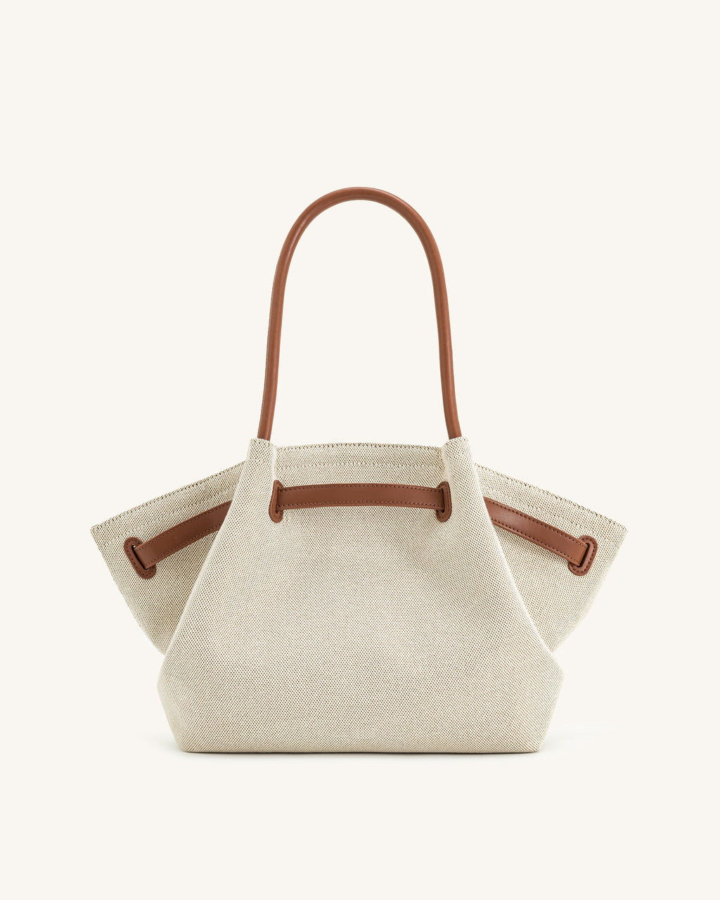 JW PEI Hana Medium Tote Bag - Brown Canvas