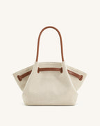 JW PEI Hana Medium Tote Bag - Brown Canvas