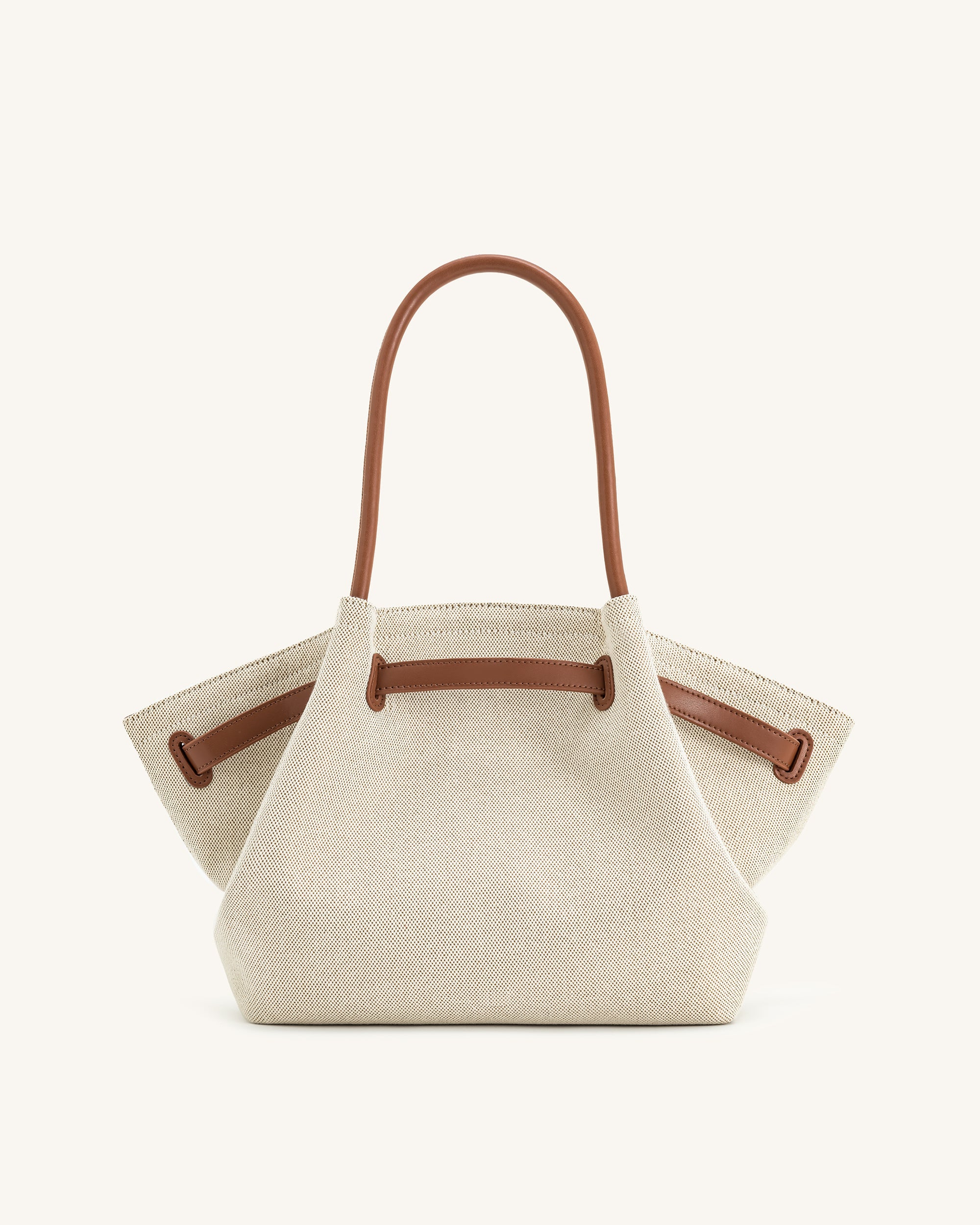 JW PEI Hana Medium Tote Bag - Brown Canvas