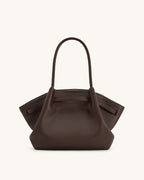 JW Pei Hana Medium Tote Bag (Dark Brown)