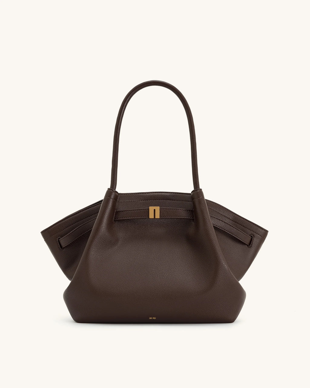 JW Pei Hana Medium Tote Bag (Dark Brown)