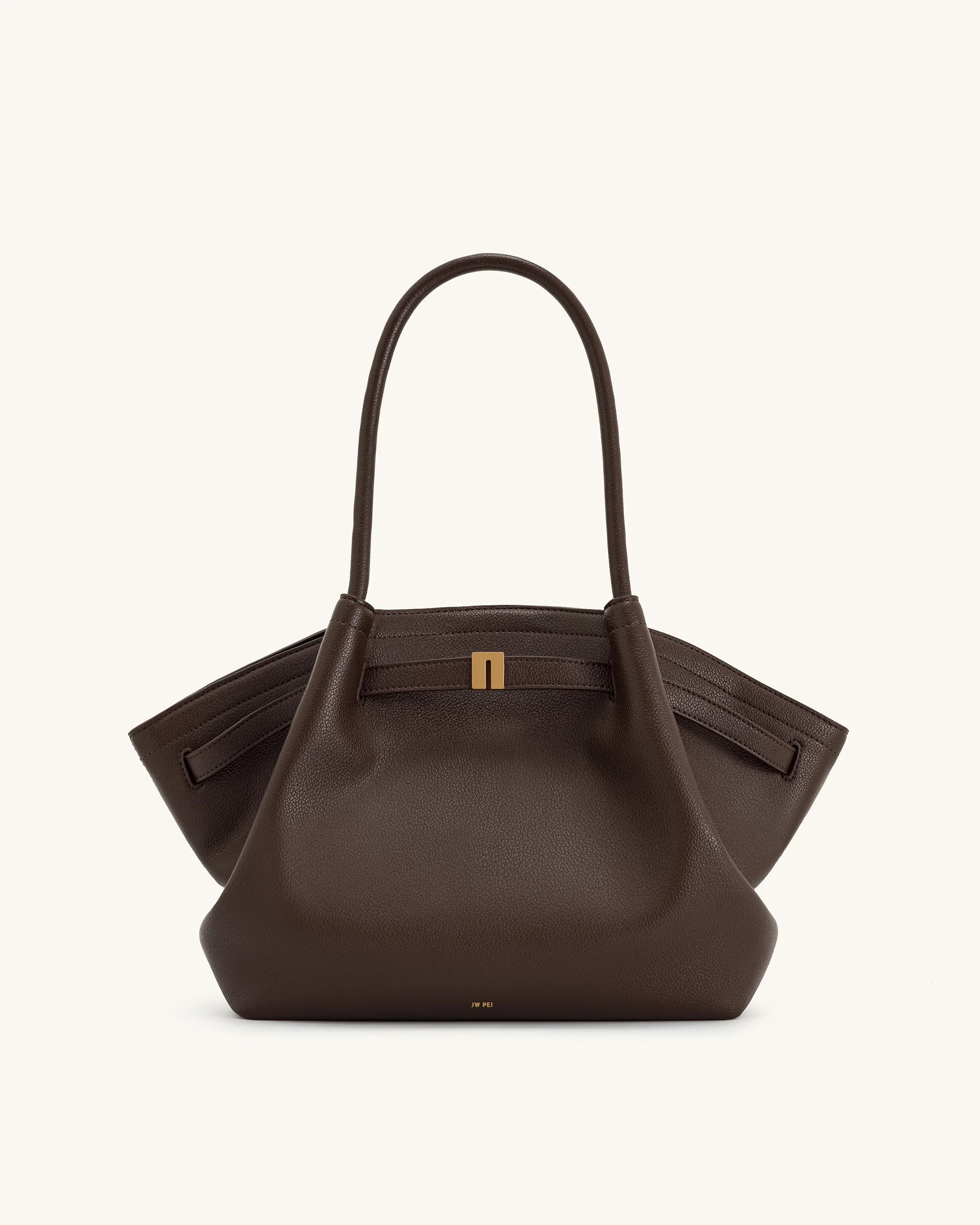 JW Pei Hana Medium Tote Bag (Dark Brown)