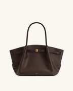 JW Pei Hana Medium Tote Bag (Dark Brown)