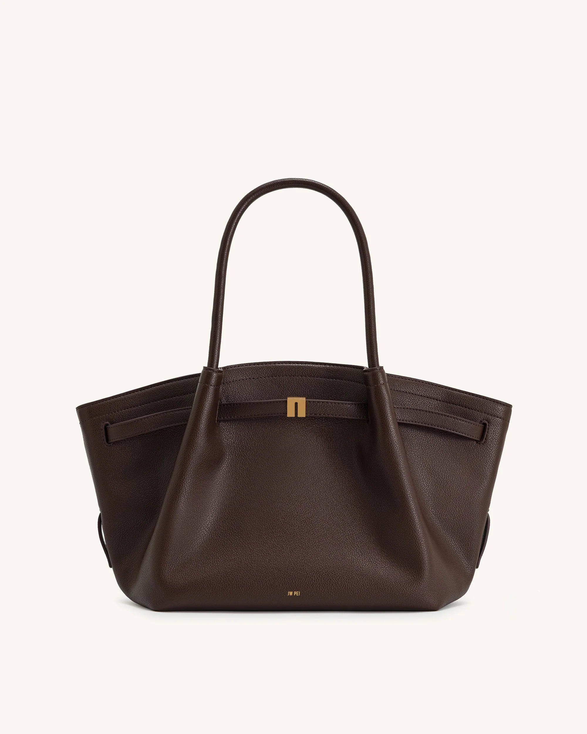JW Pei Hana Medium Tote Bag (Dark Brown)