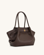 JW Pei Hana Medium Tote Bag (Dark Brown)