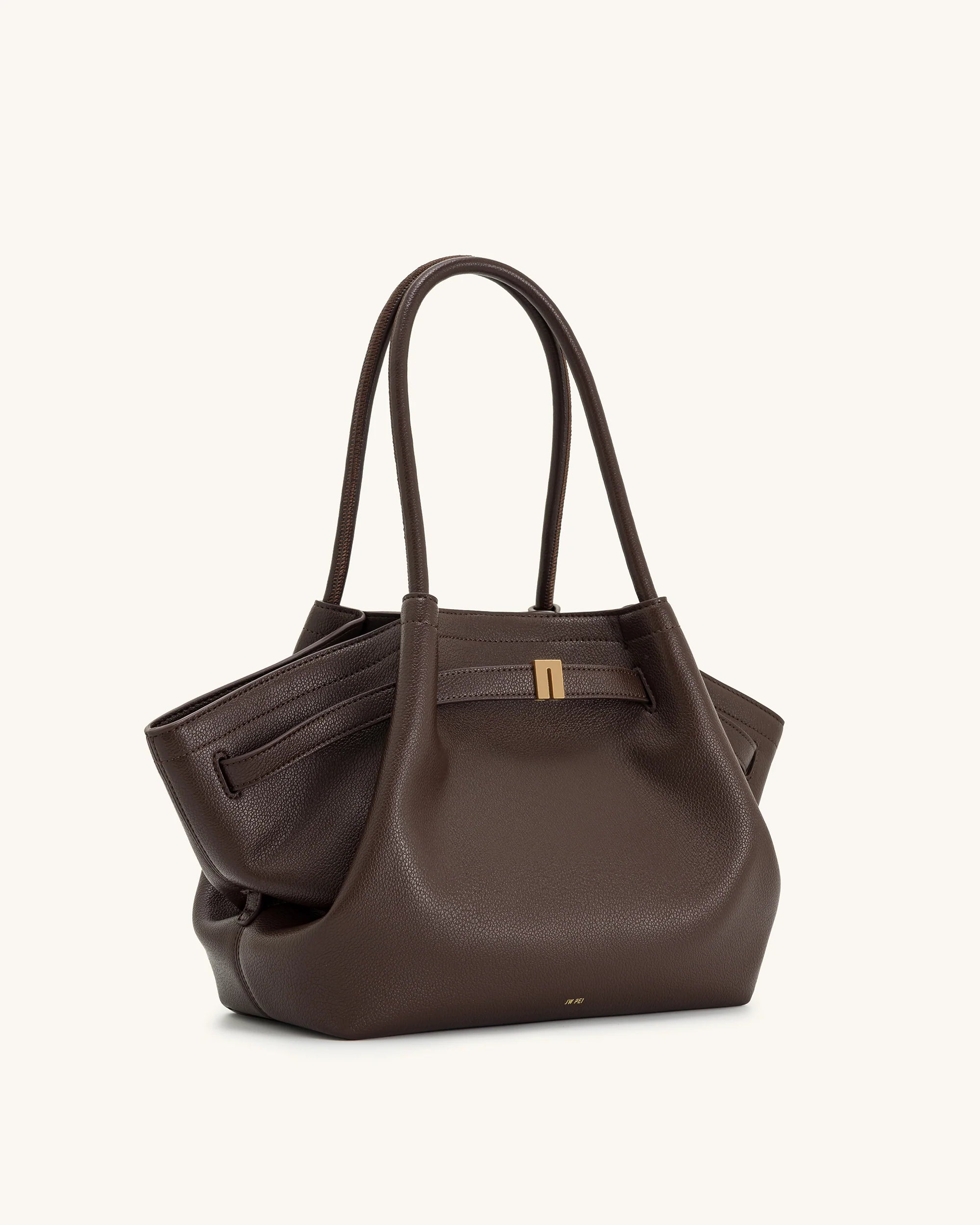 JW Pei Hana Medium Tote Bag (Dark Brown)