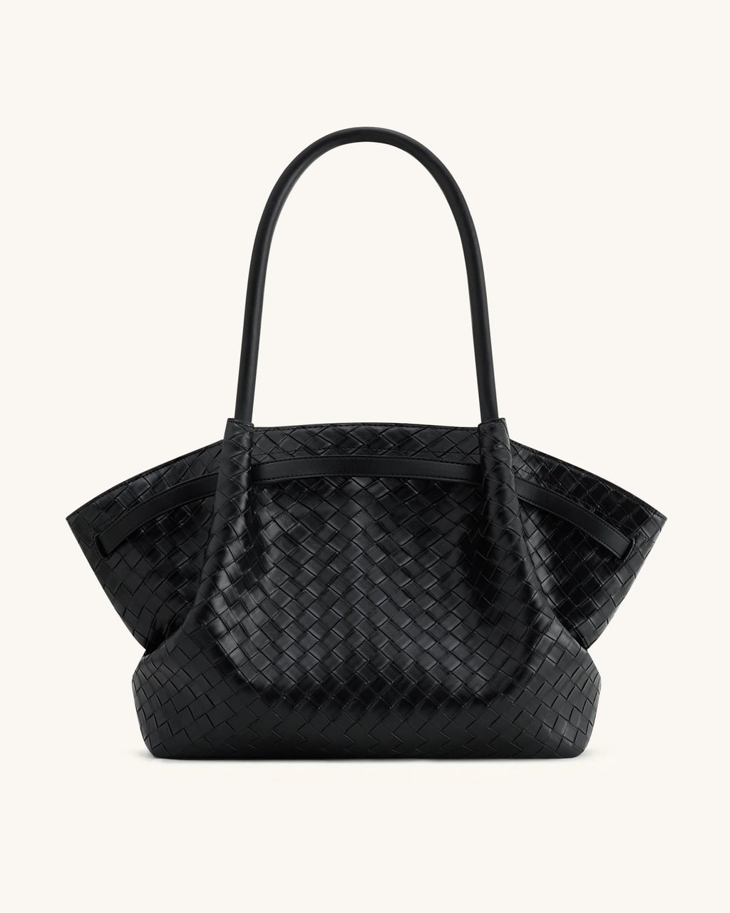 JW PEI Hana Large Weave Texture Tote Bag - Black Regular