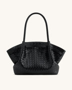 JW PEI Hana Large Weave Texture Tote Bag - Black Regular