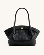 JW PEI Hana Large Weave Texture Tote Bag - Black Regular