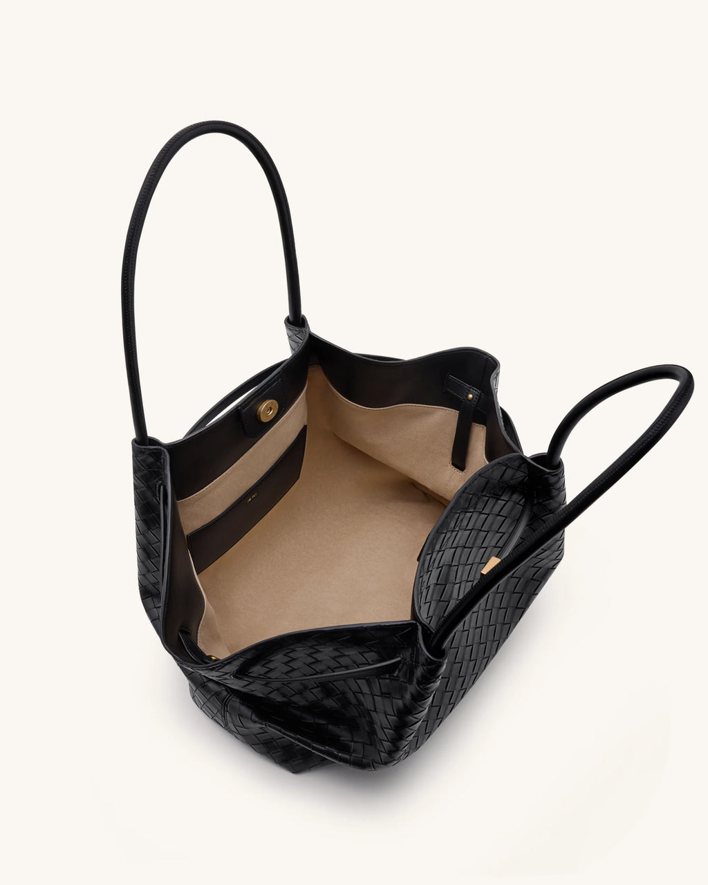 JW PEI Hana Large Weave Texture Tote Bag - Black Regular