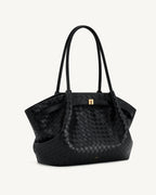 JW PEI Hana Large Weave Texture Tote Bag - Black Regular