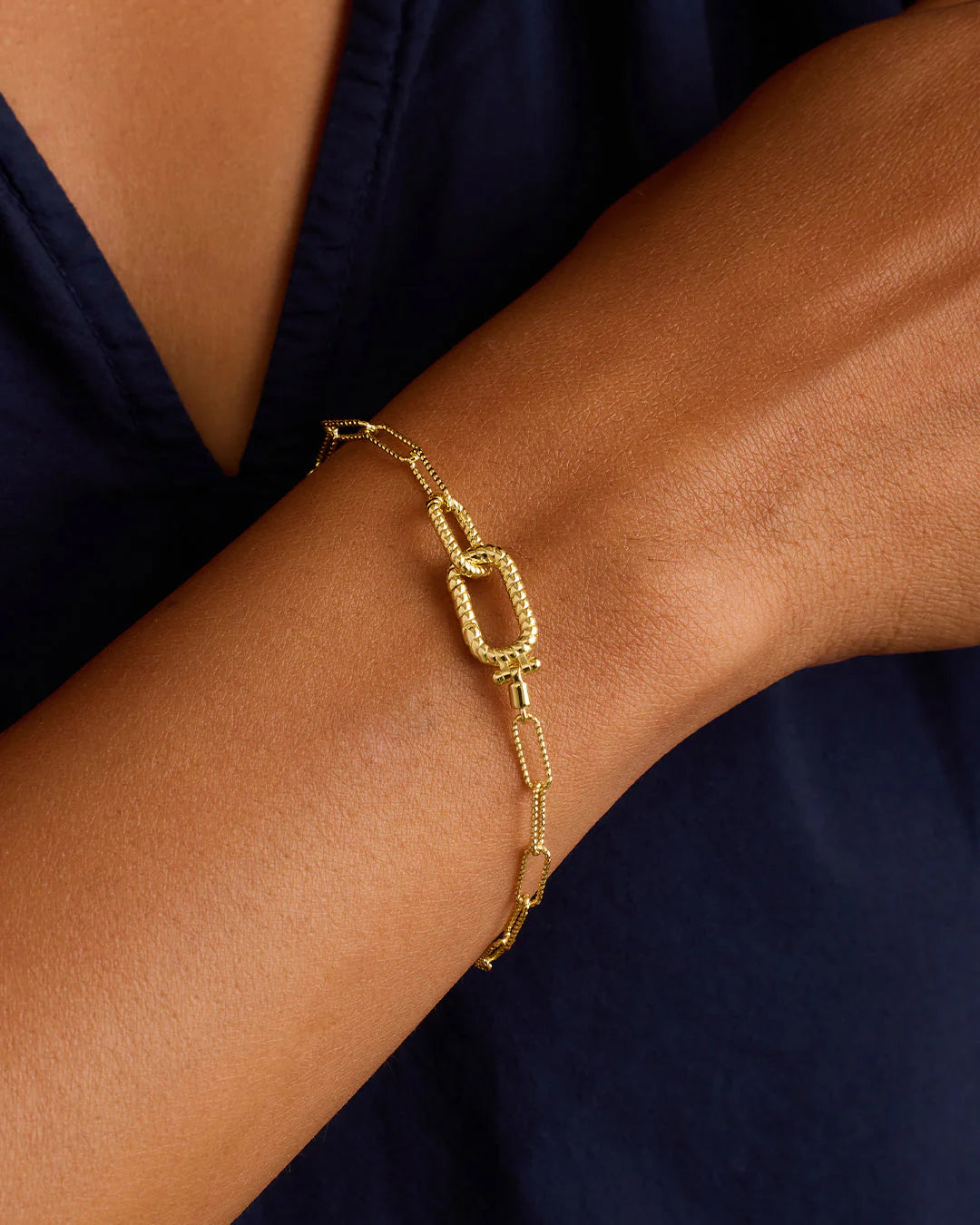 Gorjana Gold Crew Link Bracelet