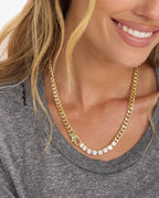 Melinda Maria Julian Loves Diamonds Necklace 6.8mm (16")