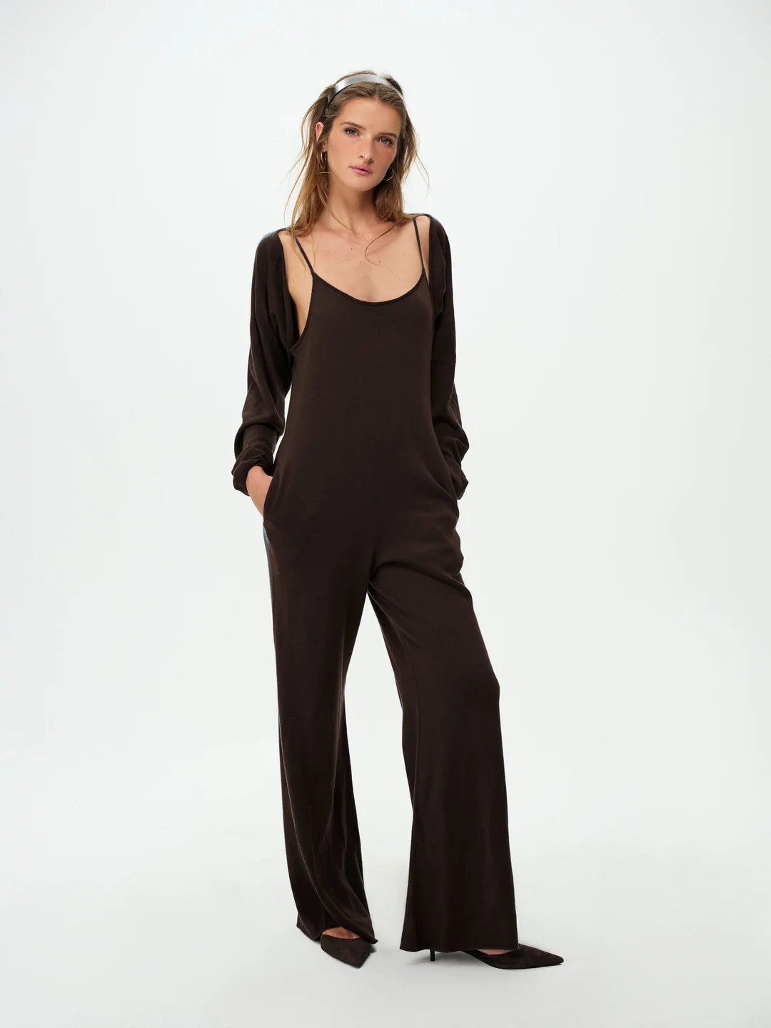 For Love & Lemons Rouzel Knit Jumpsuit Set Main image