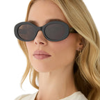 Diff Eyewear Lainey Sunglasses (Black + Brown Polarized)