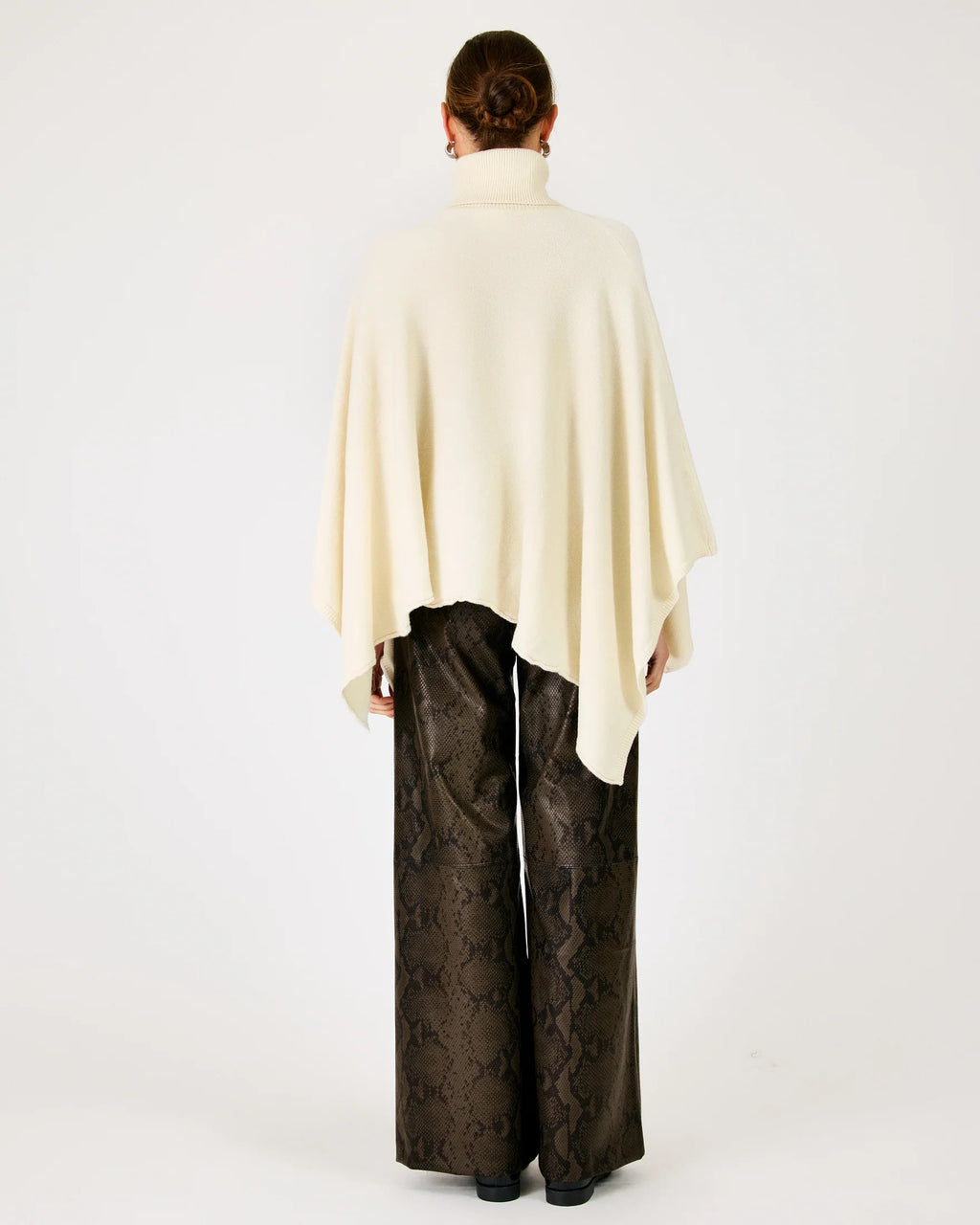 Line & Dot Orly Turtleneck Cape Sweater