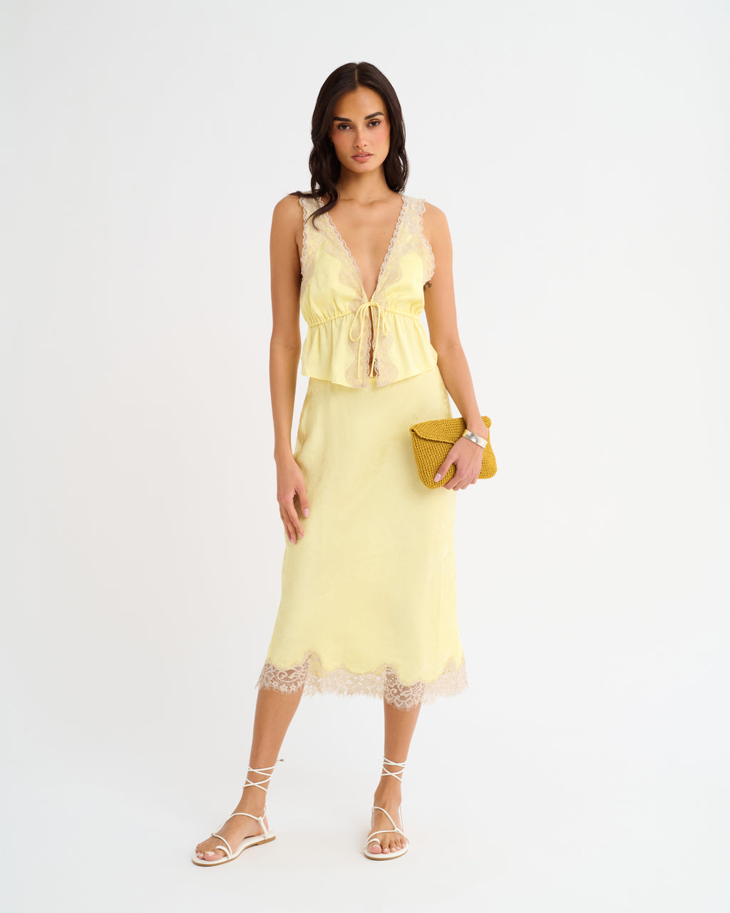 Rumored Lady Lace Midi Skirt