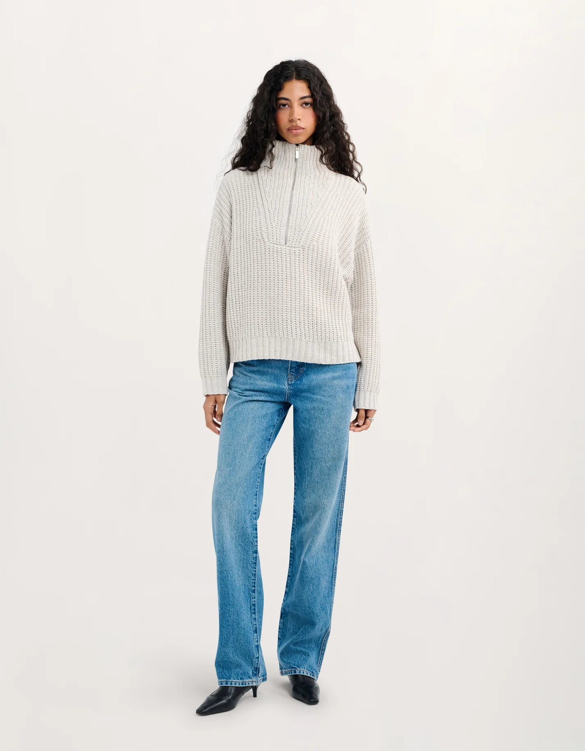 Rumored Layover Quarter Zip (Oatmeal Heather)