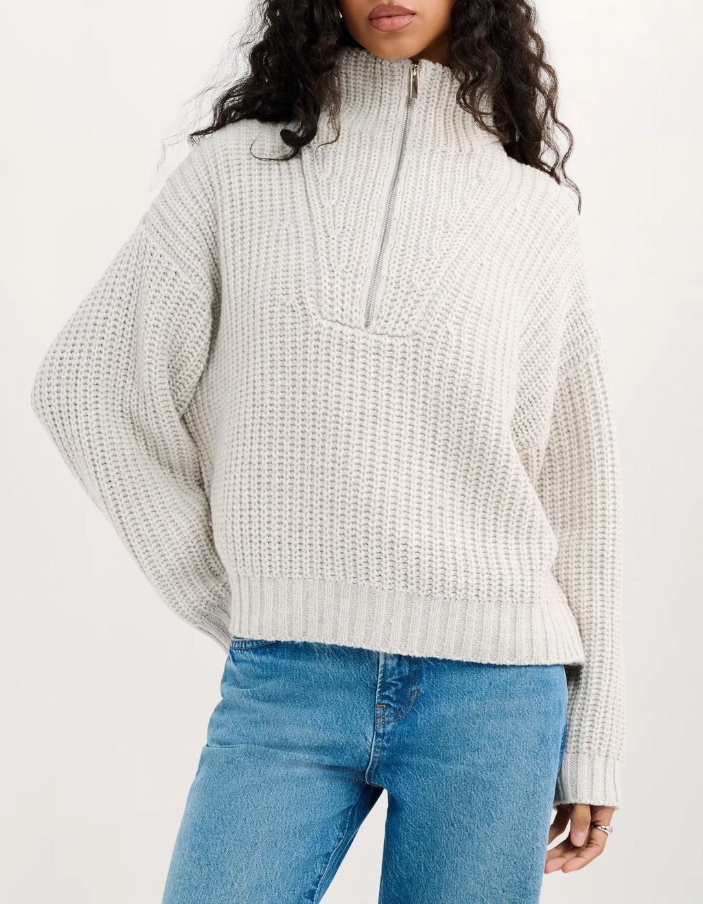Rumored Layover Quarter Zip (Oatmeal Heather)